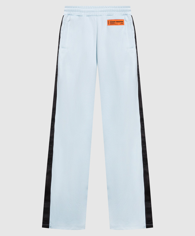 Heron Preston Блакитні спортивні штани із брендованими лампасами HWCJ002S22JER001