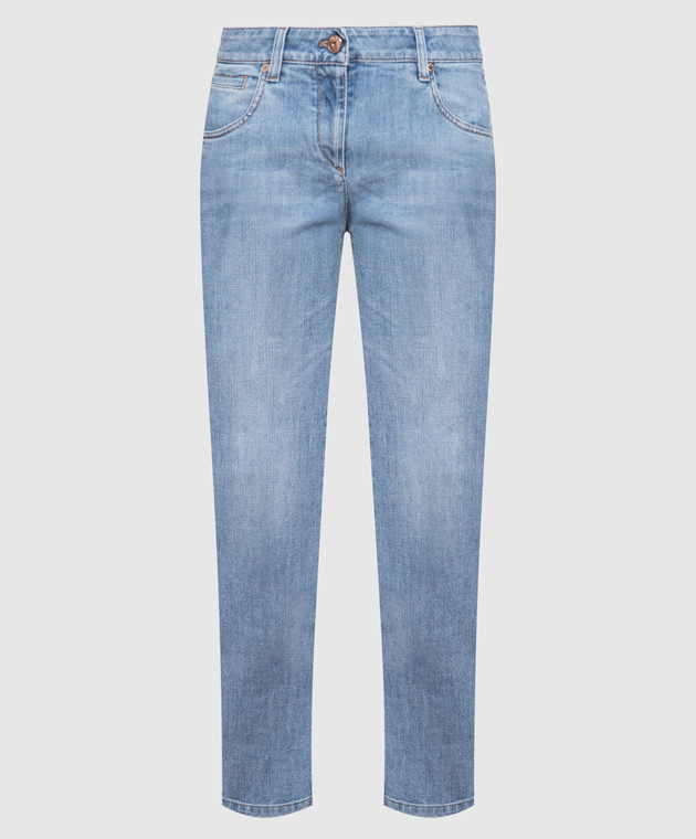 Brunello Cucinelli Сині джинси з еколатунню MH186P5495