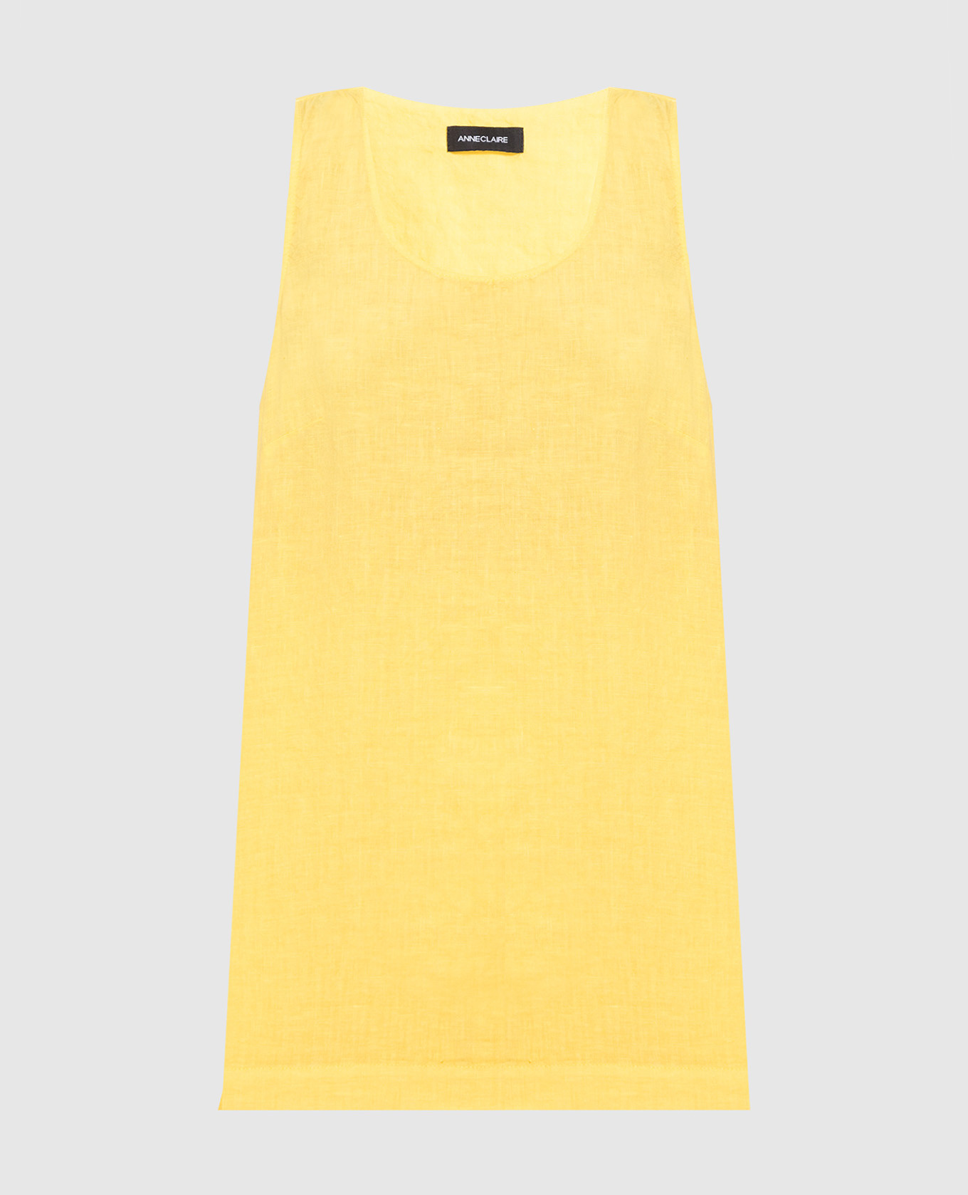 Yellow linen top