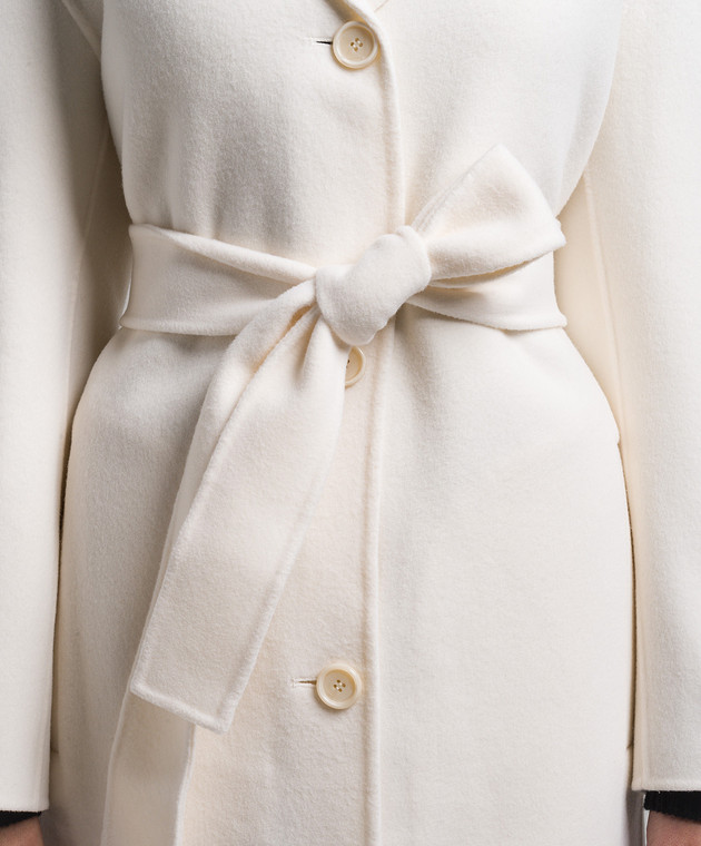 Theory White wool and cashmere coat N0801410 image 5