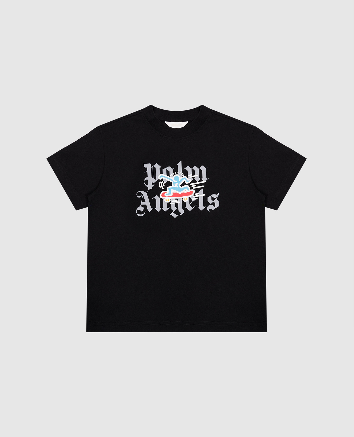 

Детская черная футболка с принтом Palm Angels x Keith Haring, Черный, Футболки