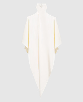 Taller Marmo Белая блуза асимметричного кроя PF2333