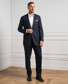 ISAIA Синий костюм из шерсти 524AFI9168M