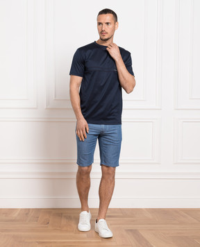 Stefano Ricci Блакитні джинсові шорти з логотипом MST3103163T0065