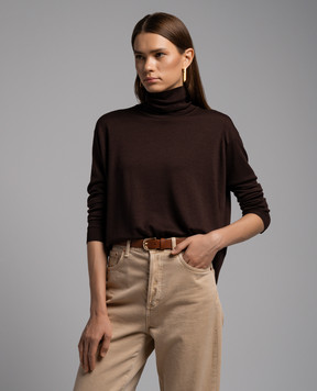 John Smedley Коричневый гольф Mallery из шерсти MALLERY