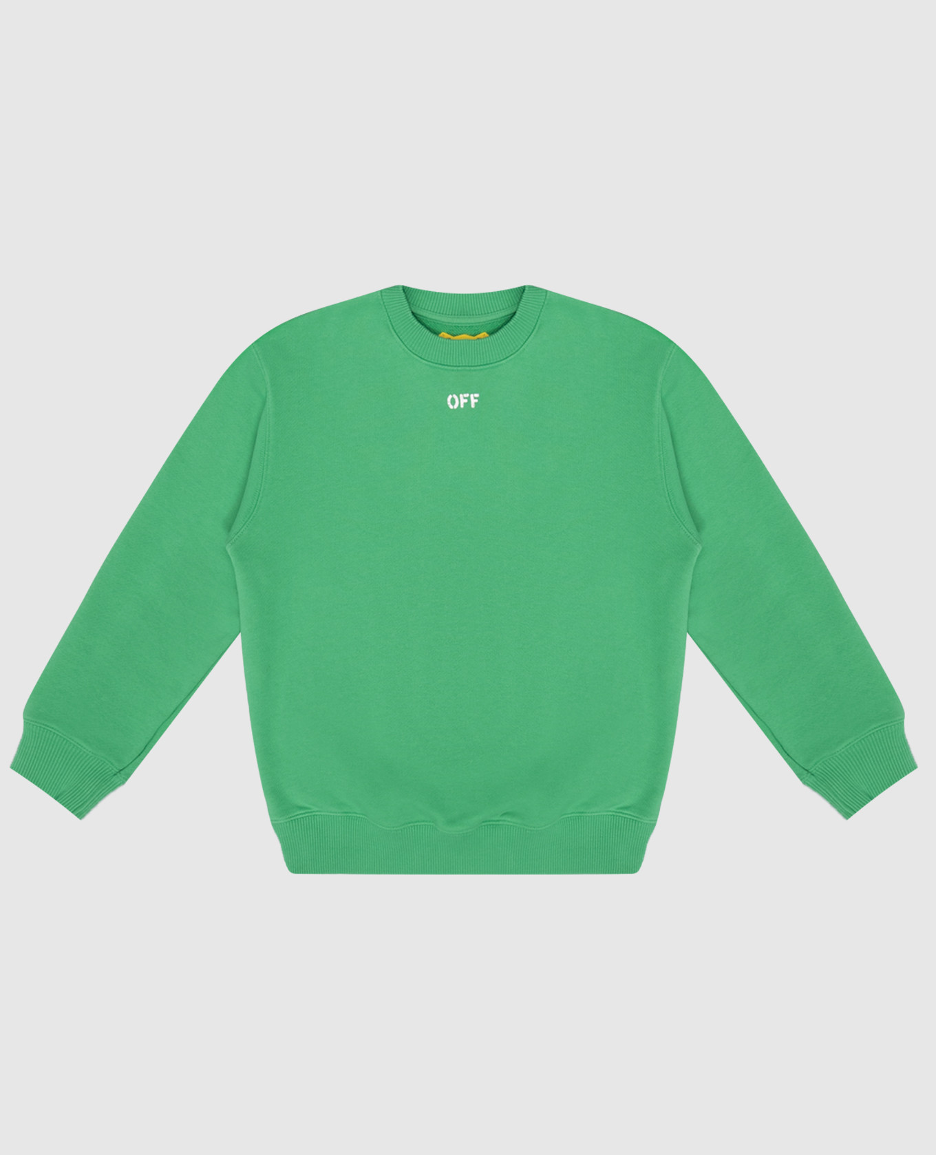 Children's green sweatshirt with Arrow logo print