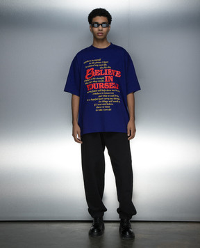 Vetements Фиолетовая футболка Believe In Yourself UE64TR190N
