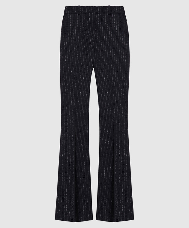 Black Lurex Knit Flare Leggings