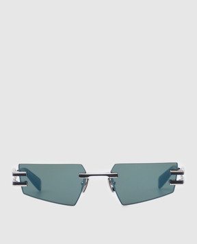 Balmain Синие солнцезащитные очки Fixe BPS123E54