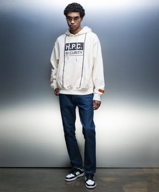 Heron preston hoodie clearance white