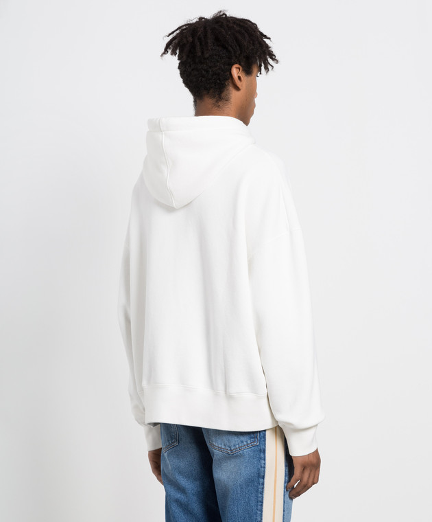 Palm Angels Белое худи с вышивкой Медведь PMBB058C99FLE001 изображение 4