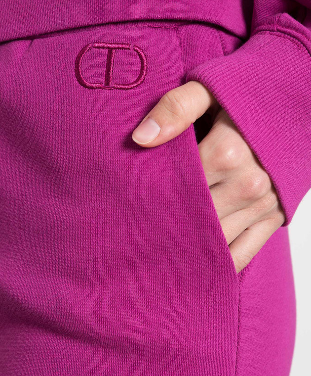Twinset Pink tracksuit with logo embroidery 222TP2492 изображение 5