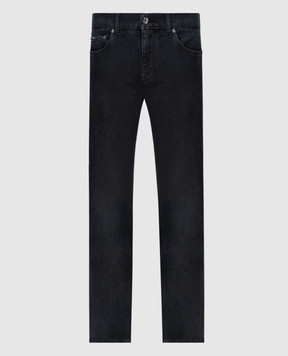 Dolce&Gabbana Черные джинсы с логотип патч GY07CDG8HW4