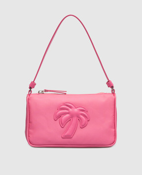 Palm Angels Розовая сумка мини Big Palm PWNS004S23FAB002