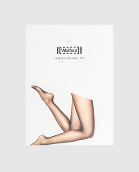 Wolford Темно-бежеві колготи Individual 10 den 18382