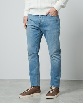 Brunello Cucinelli Блакитні джинси з логотипом M283PX1290