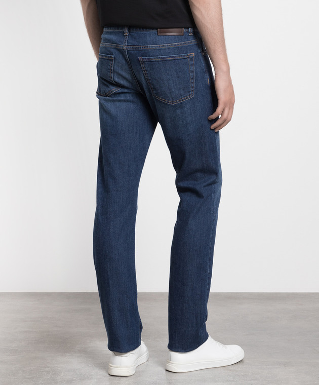 Canali Blue jeans with a distressed effect PD0000391700 image 4