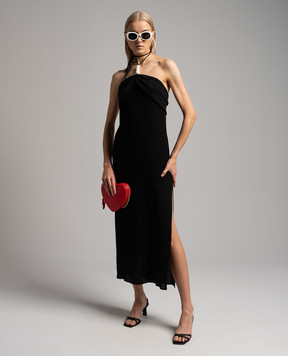 Magda Butrym Чорне плаття з намистинами DRESS17203424