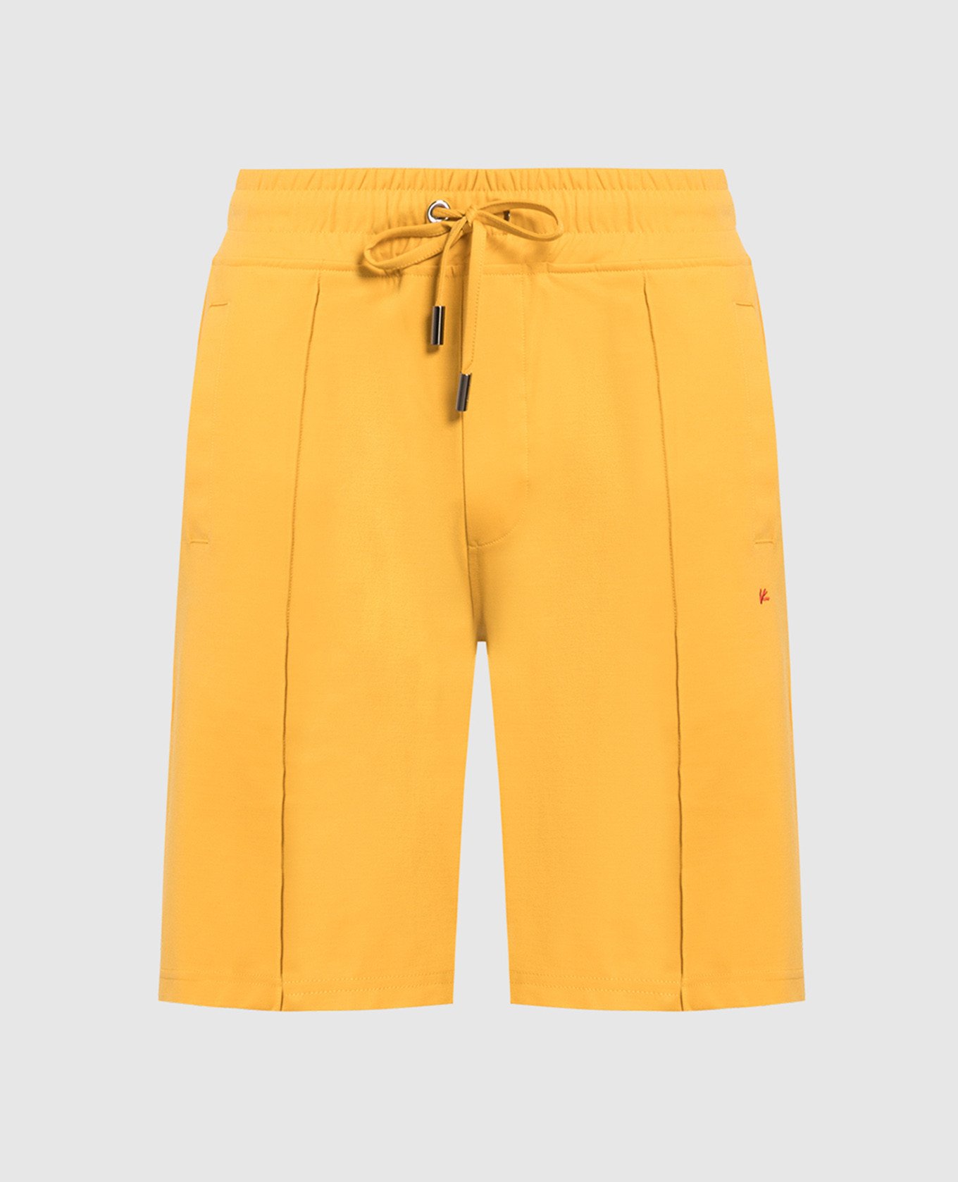 Yellow shorts with logo