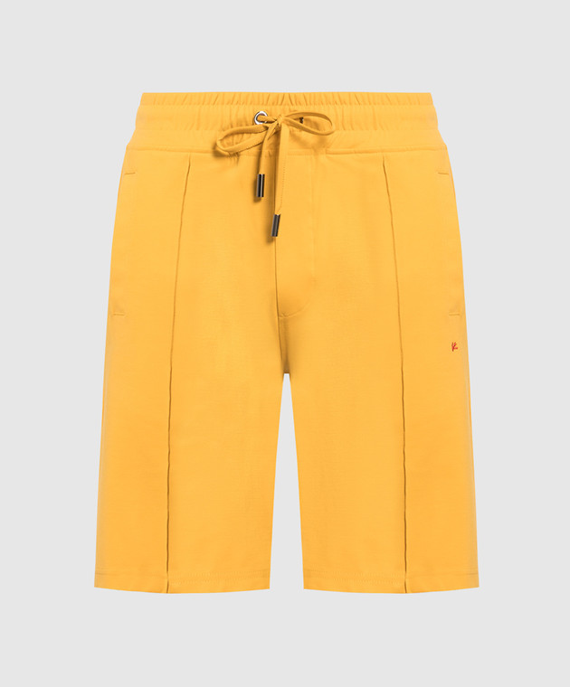 ISAIA Yellow shorts with logo MCP014J0333