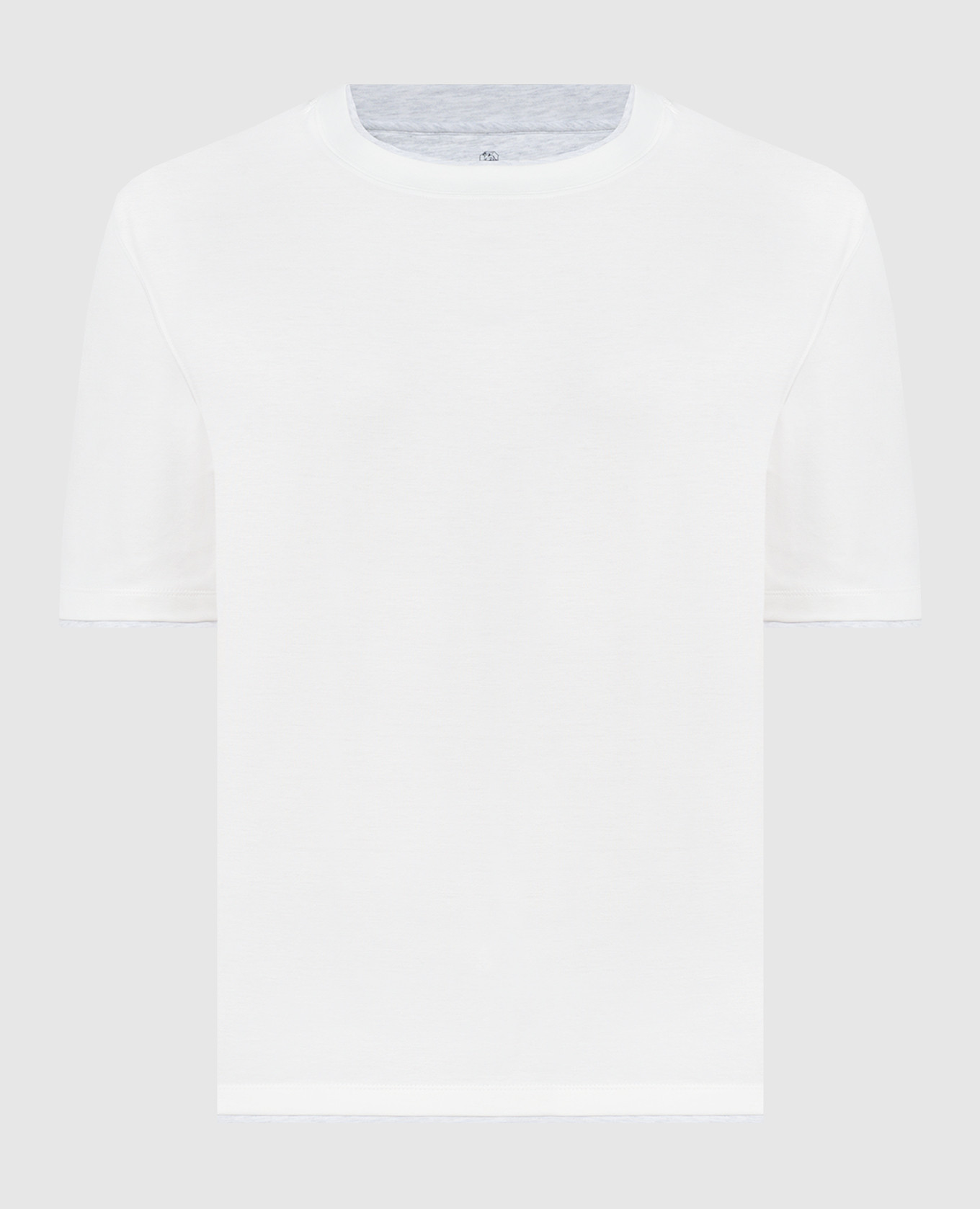 White t-shirt with linen