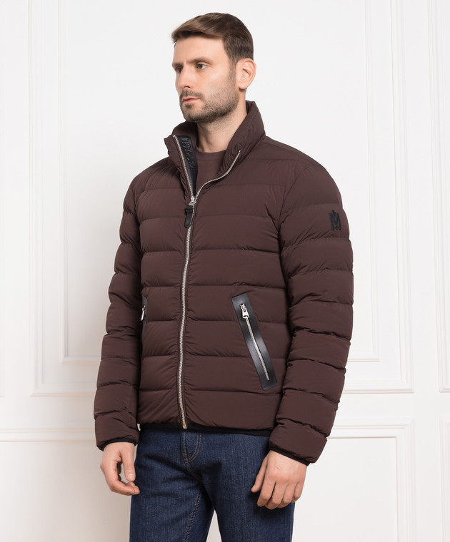 Mackage Коричневий пуховик Ruben з нашивкою логотипу RUBEN зображення 3