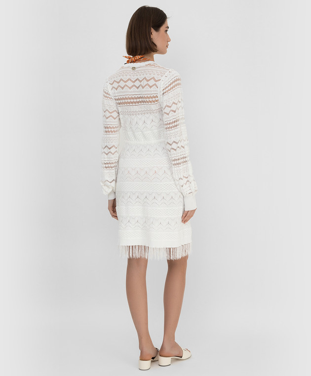 Twinset Белая туника в ажурный узор 221TP3032 изображение 4