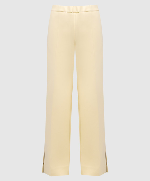 Jil Sander Yellow pants with slits J02KA0160J20054