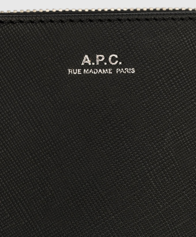 A.P.C Emmanuel black leather wallet PXBJQH63087 image 4