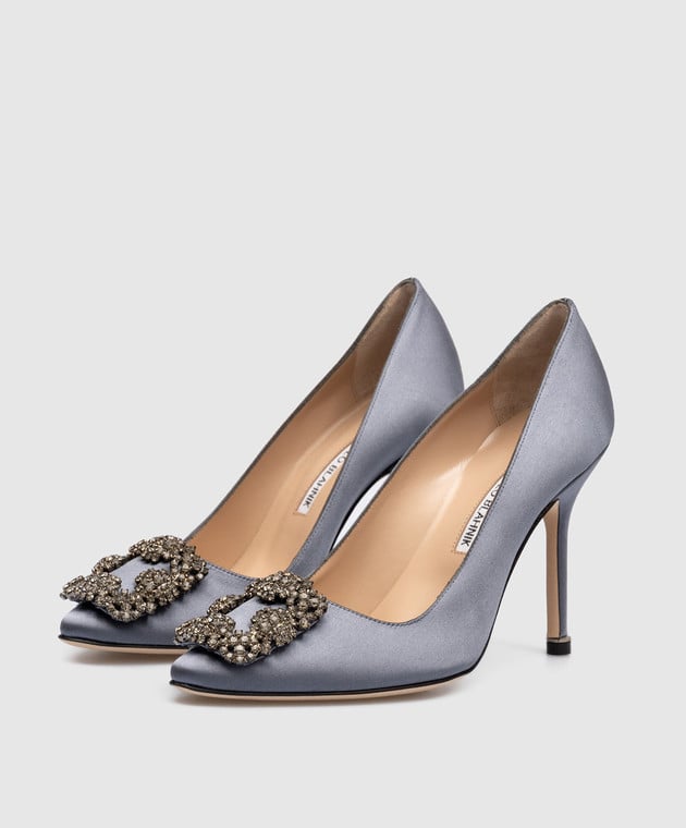 Manolo deals blahnik gray