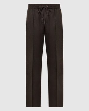 Dolce&Gabbana Коричневые брюки из шерсти GP01UTFU21Q
