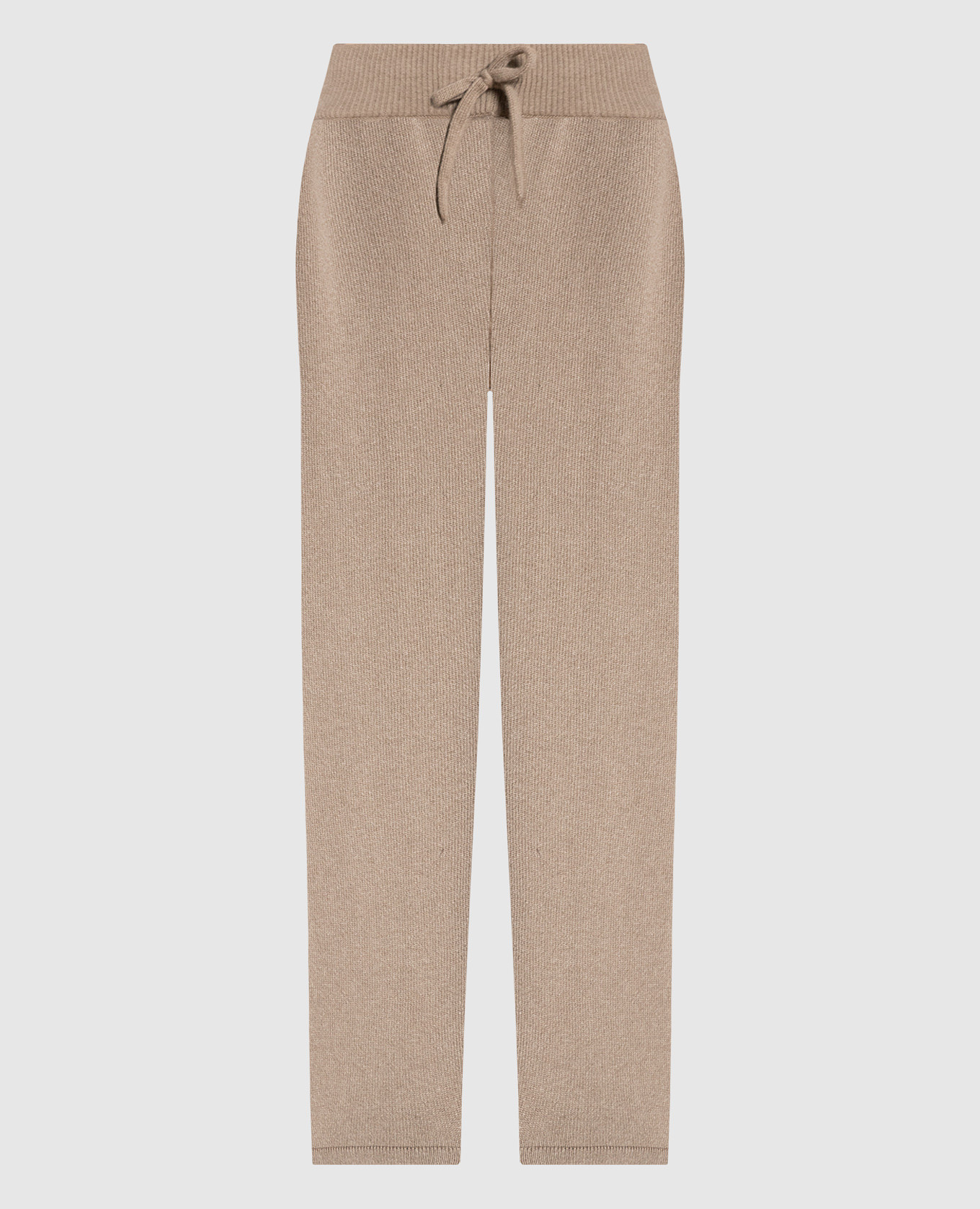 Lia brown wool and cashmere pants