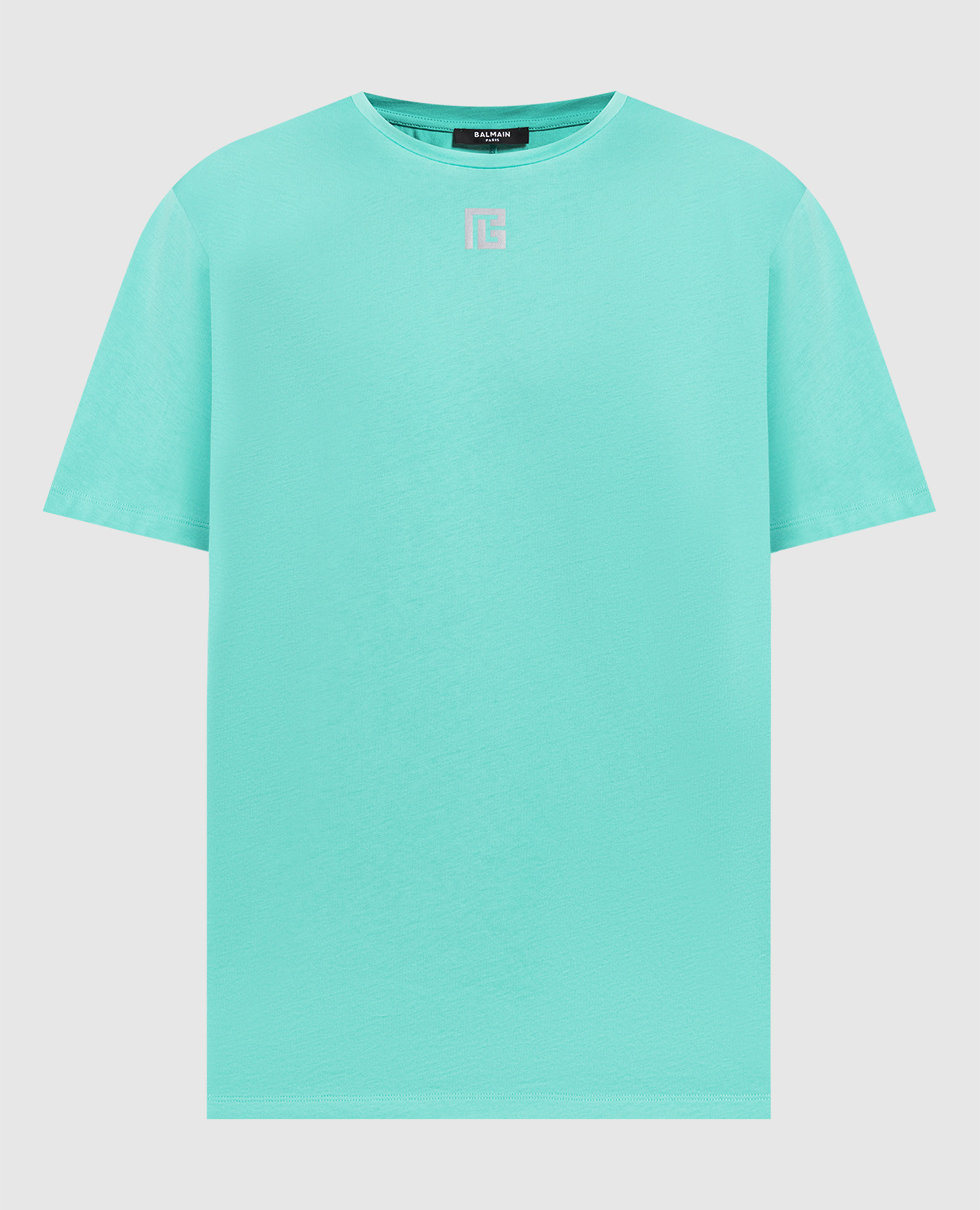 Green t-shirt with reflective logo