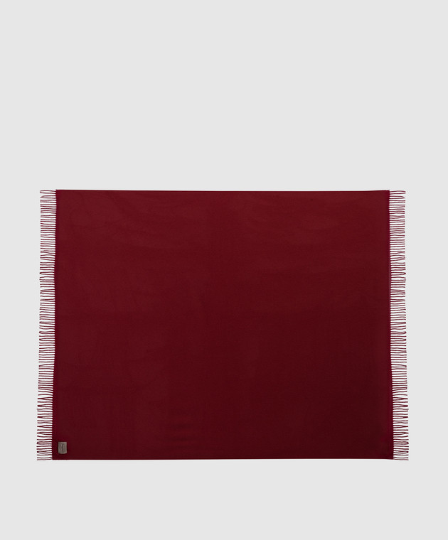 Somma Red Scharme plaid made of linen and cashmere CHARME