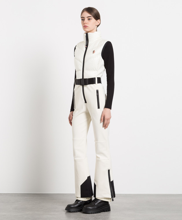 Moncler Grenoble Белый горнолыжный комбинезон Tuta 8P000028909Y изображение 3