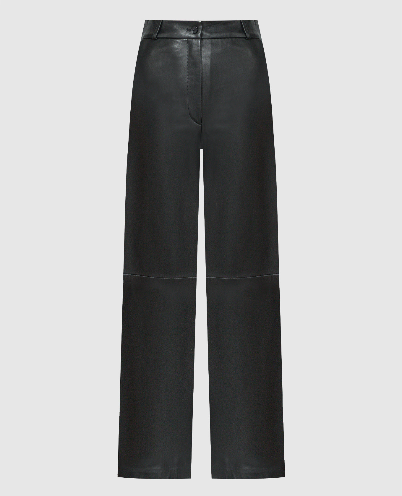 Черные кожаные брюки NORO