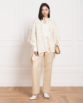 Valentino Золотисті штани з люрексом 2B3RB4M67LS