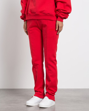 Vetements Червоні джогери з вишивкою логотипу WA53SP500R