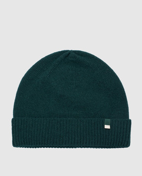 Herno Зеленая шапка из шерсти с логотипом BER00004D70127