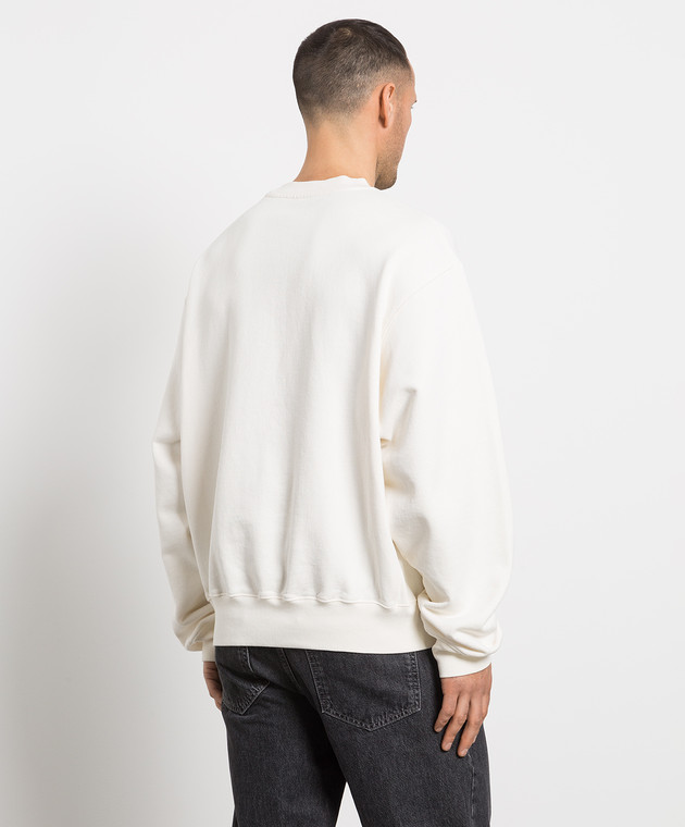Heron Preston White sweatshirt with branded print HMBA020S23JER004 изображение 4