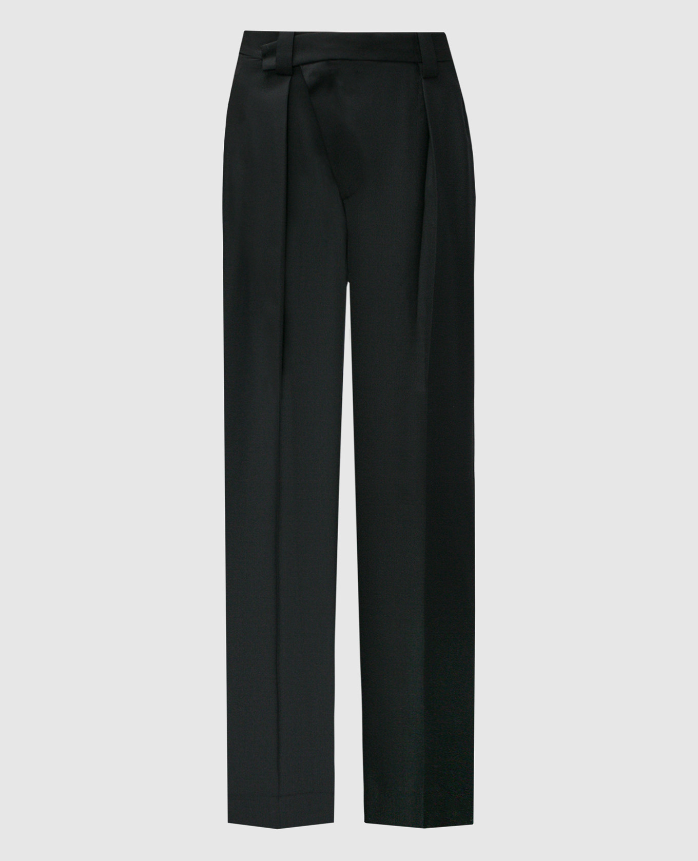 

Черные брюки с высокой талией, Черный, Брюки с высокой талией