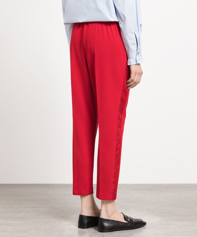 Vicolo Red pants with stripes TE0044 image 4