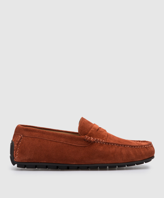 Canali Brown suede slippers RB00770161211