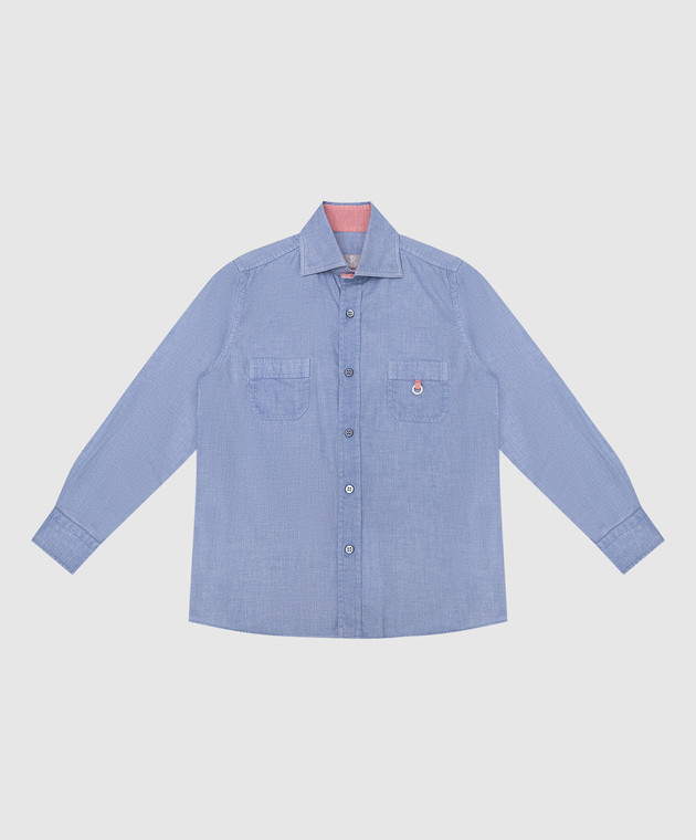 Stefano Ricci Children's blue shirt YC005330LX1986
