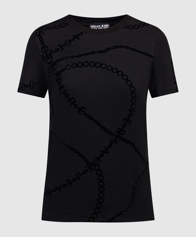 Versace Jeans Couture Black t-shirt in the Necklace pattern 75HAH608JS216
