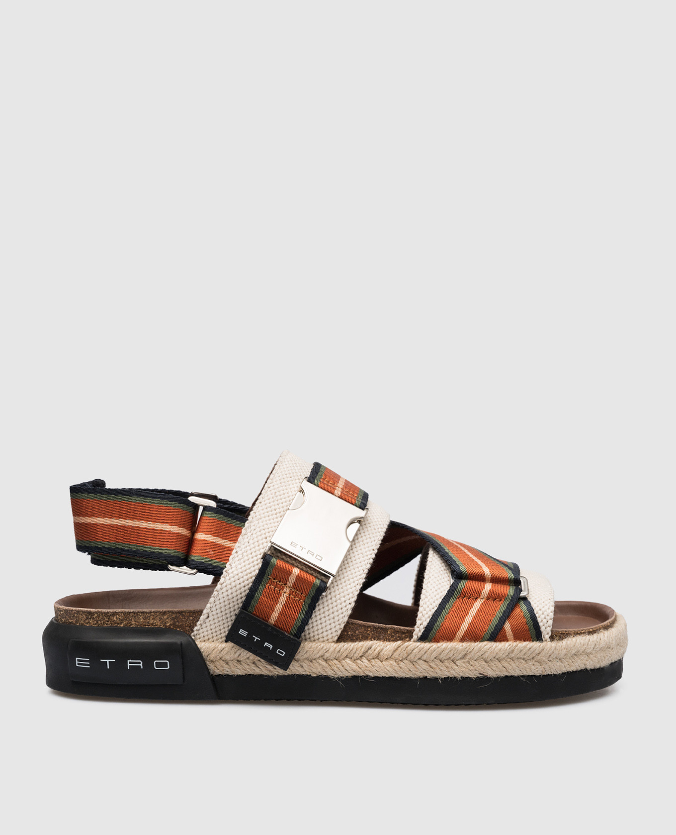 

Коричневые сандалии с логотипом, Коричневый, Сандалии