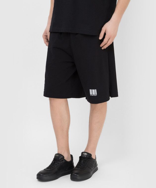 VTMNTS - Black Barcode Print Shorts VL12PA500B - buy with Slovenia