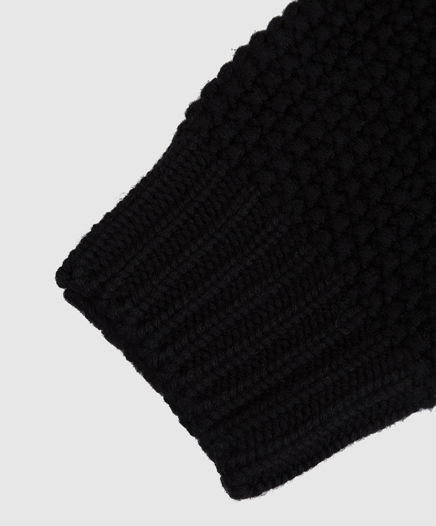 Il Gufo Дитячий чорний светр із вовни A21MA378EM4051014 зображення 3