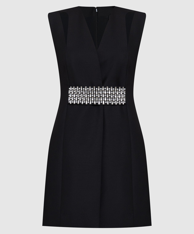Givenchy Чорна сукня з вовни та мохера BW21AA13QB