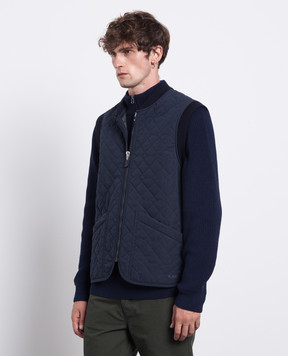 A.P.C Синий стеганный жилет Silas COETZH02846